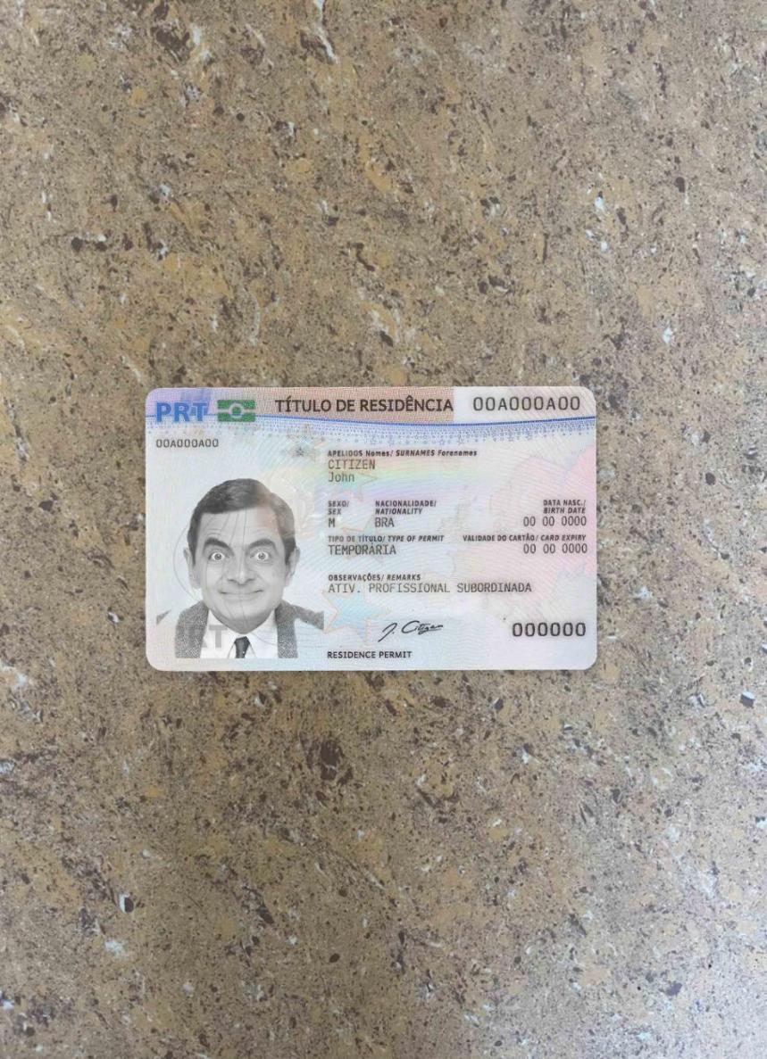 Realistic Portugal residence permitl photolook real example